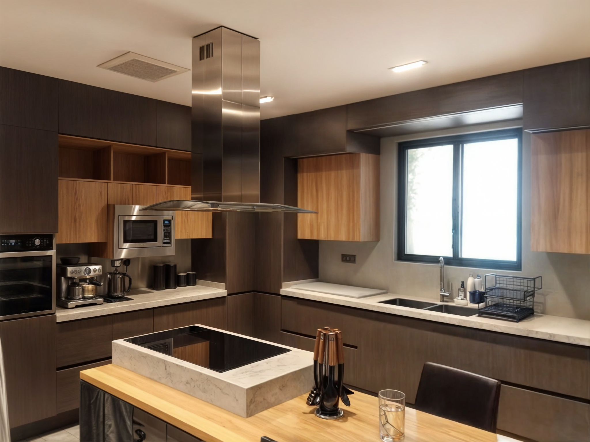 Modern Wood & Steel Kitchen by Middlco